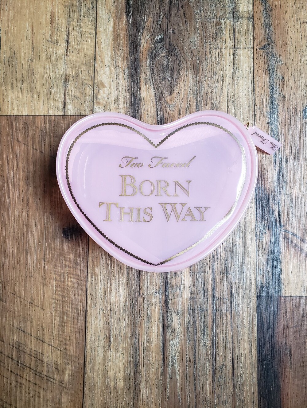 Too Faced Born This Way Heart Make Up Bag - Pink